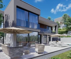 Vinišće, luxusní vila 226 m2 s bazénem, výhledem na moře