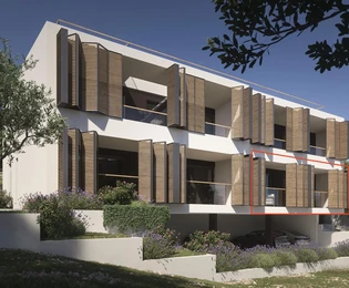 Vodice, modern two-room apartment with spacious loggia