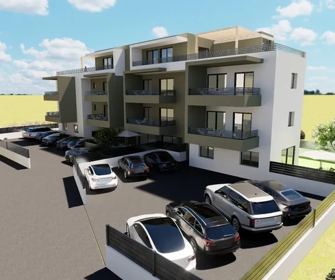 Trogir, apartamento de 2 dormitorios 56 m2 + jardín 58 m2, edificio nuevo, planta baja