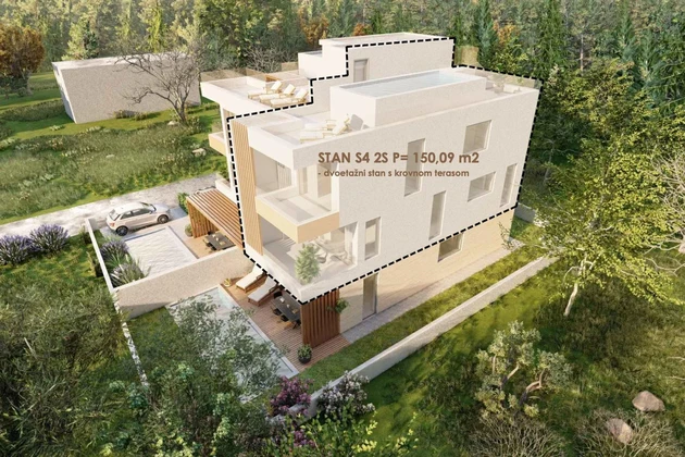 Wohnung zum Verkauf in Bibinje in unmittelbarer Nähe zum Meer in Kroatien
