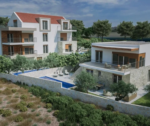 Villa con piscina in vendita a Rogoznica in Croazia