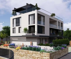 Byt de trois chambres à vendre directement sur le front de mer à Sukošan en Croatie