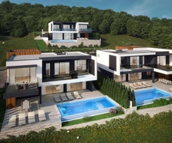 Modern villa medencével eladó Dugi Ratban Horvátországban