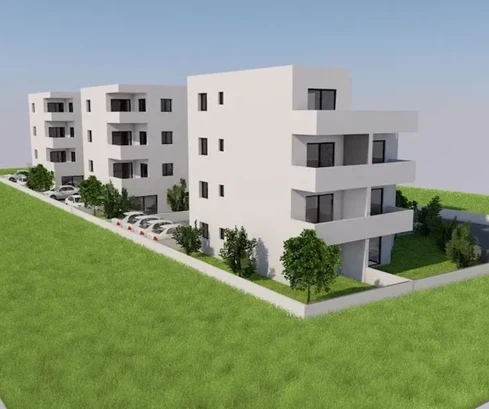 Трогир, 2-комнатная квартира 53 м², новостройка, 2-й этаж, вид на море