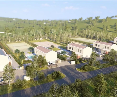 Современная вилла с бассейном на продажу в Лабине, Хорватия