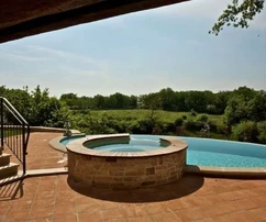 Villa de piedra de diseño único con vistas al mar y piscina, Istria, Sveti Lovreč