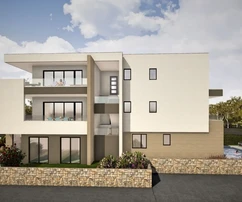 NOVÝ APARTMÁN S BAZÉNEM A VÝHLEDEM NA MOŘE, 50 M OD PLÁŽE!