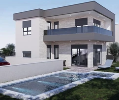 Modern duplex home for sale in Medulin in Croatia