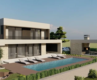 Istrie, Poreč, Kaštelir: Luxusní vila s bazénem pro maximální pohodlí