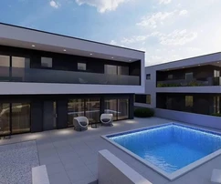 Moderní vila s výhledem na moře na prodej v Svetvinčenatu v Chorvatsku