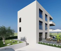 Zadar, Rovanjska, komplett möblierte Zweizimmerwohnung nur 55 m vom Meer entfernt, NEUBAU