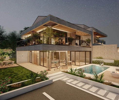 Lovrečica, Istrie – Luxusní vila jen 100 m od moře