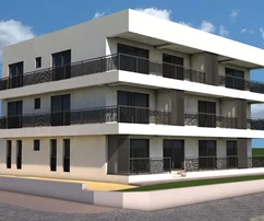 Apartments for sale on the ground floor of a new building in Rovinj in Croatia