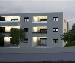 Vodice - S4 hermoso apartamento moderno con terraza, vista al mar