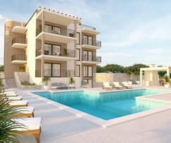 Rogoznica moderné byty pri mori s bazénom