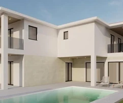 Villa moderne en construction, Istrie, Kaštelir