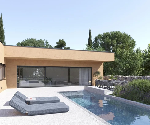 Erdgeschosshaus mit Pool in der Nähe von Žminj zu verkaufen in Kroatien