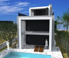 Willa z basenem na sprzedaż w Sukošanie z widokiem na morze w Chorwacji