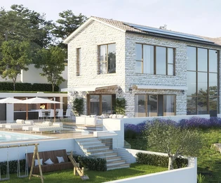 Podstrana, einzigartige Villa in Alleinlage mit offenem Meerblick