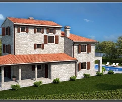 Istrie, Svetvinčenat, Grand complexe foncier pour la construction de villas