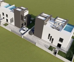 Privlaka, Sabunike, villa de luxe avec piscine sur le toit à 450 m de la mer