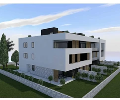 Zadar, Privlaka, moderní dvoupatrový byt se střešní terasou v blízkosti moře