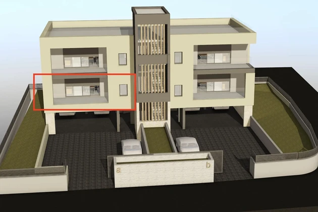 Vodice, apartamento moderno de dos habitaciones con amplia logia en una nueva promoción de lujo