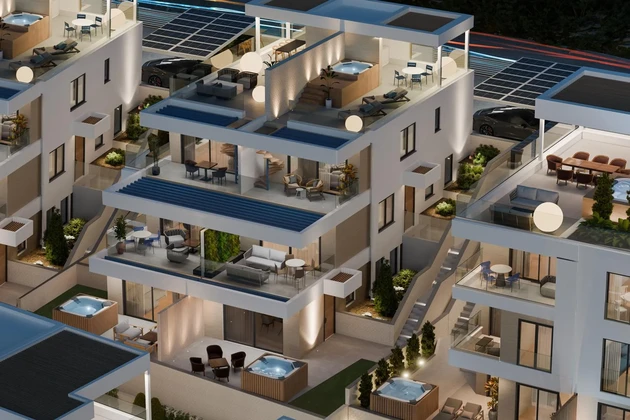 Penthouse z widokiem na morze w Trogirze na sprzedaż w Chorwacji