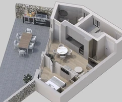 Njivice, Isola di Krk - Appartamento nuovo al piano terra!