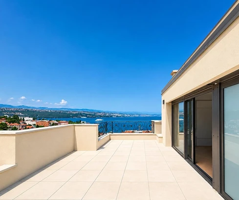 Opatija, centre, penthouse luxueux de quatre pièces 204 m², à 200 m de la mer