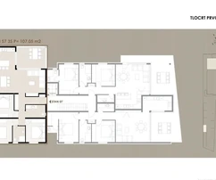 Apartment on the first floor, three-room, near the sea and beach S7