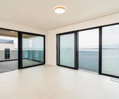 Zadar, Privlaka, luxury two-room apartment, first row to the sea, 114.11 m²