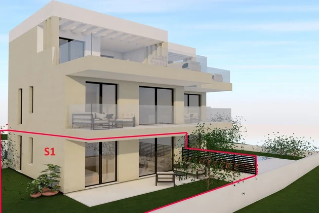 Vodice S1 appartement avec jardin