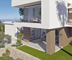 Minimalista luxusvilla tengerre néző kilátással Cumbre del Solban