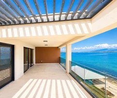 Zadar, Privlaka, appartement de luxe deux pièces, première ligne face à la mer, 126,38 m²