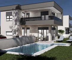 Modern duplex home for sale in Medulin in Croatia