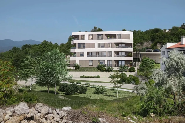 Kastav, Resetari, Blue Horizon Residence, vonzó kétszobás lakás új épületben, 82 m²