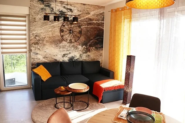 Apartamento, 2 habitaciones, Zaton, a 100 m del mar, 48,43 m² + terraza en la azotea