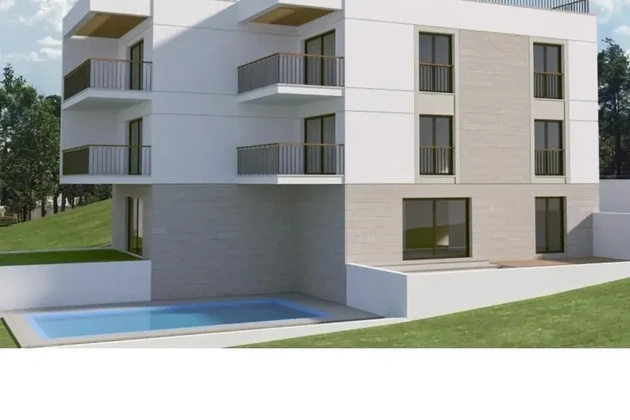 Čiovo, Okrug Gornji, two-room apartment 73 m2 + roof terrace 74 m2, new construction