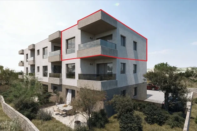 Vodice - Dwupokojowe mieszkanie S10 z widokiem na morze, drugie piętro, nowa budowa