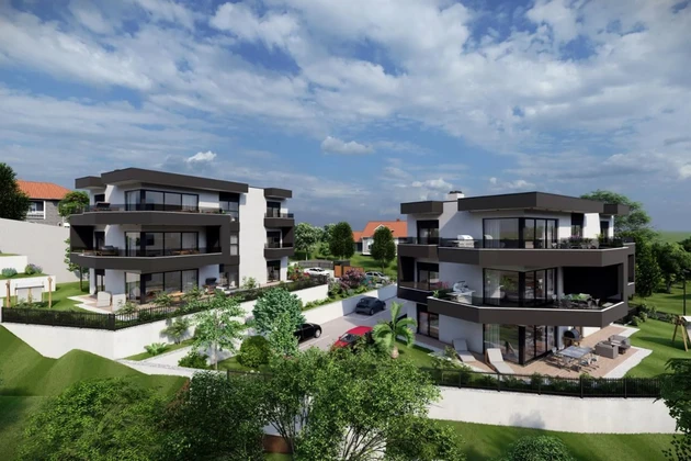 Rozestavěná budova na prodej v Kastavu vhodná jako investice v Chorvatsku