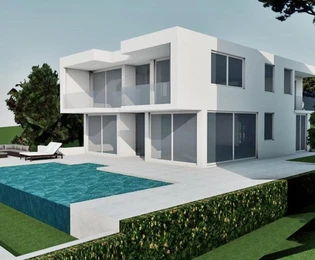 Moderna vila na prodaju u Okrugu s bazenom