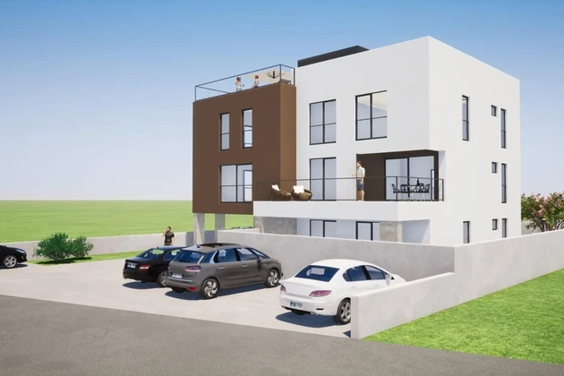 Zaton - Geräumige neu gebaute Wohnung, 104 m²