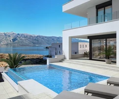 Modern villa eladó Vinjeracban, lenyűgöző tengeri panorámával Horvátországban