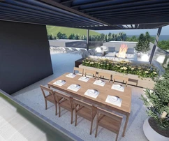 Piso de tres dormitorios en venta justo en la primera línea de mar en Sukošan, Croacia.