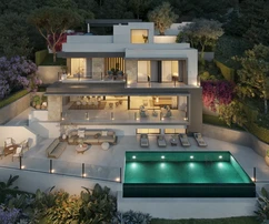 Ville di design con vista mare