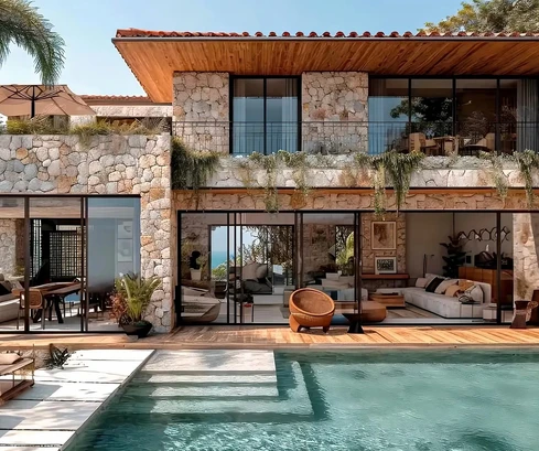 Modern villa for sale with panoramic views of Sutivan in Croatia