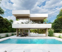 Privlaka - Zadar - Villa moderna in costruzione a 700 m dal mare