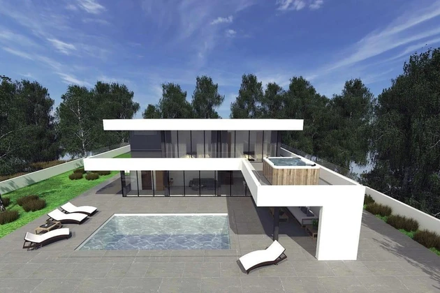 Zemunik Donji településen luxusvilla medencével eladó Horvátországban