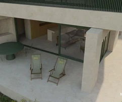 Brač, Sutivan, villa moderna con tres dormitorios, piscina y vistas al mar